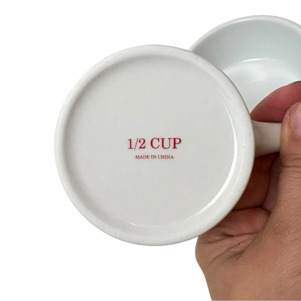 Williams Sonoma Twas the Night Before Christmas‎ Porcelain Measuring Cup Set